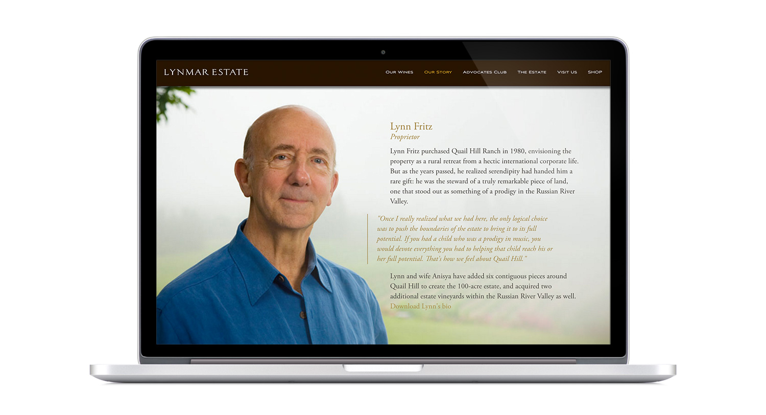 Lynmar Estate Winery Website