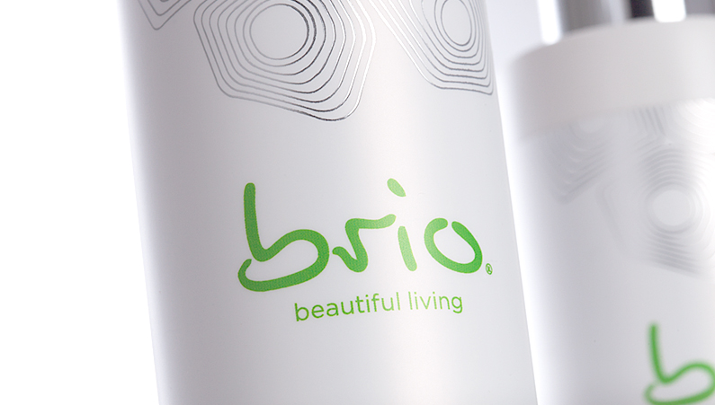 Brio Beautiful Living Luxury Skincare Packaging Design